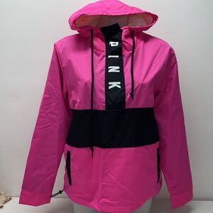 Victoria Secret pink logo rain  jacket running women’s girls New